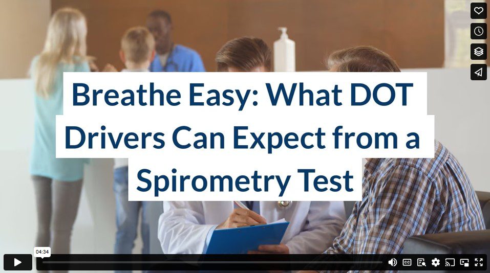 Breathe Easy: What DOT Drivers Can Expect from a Spirometry Test